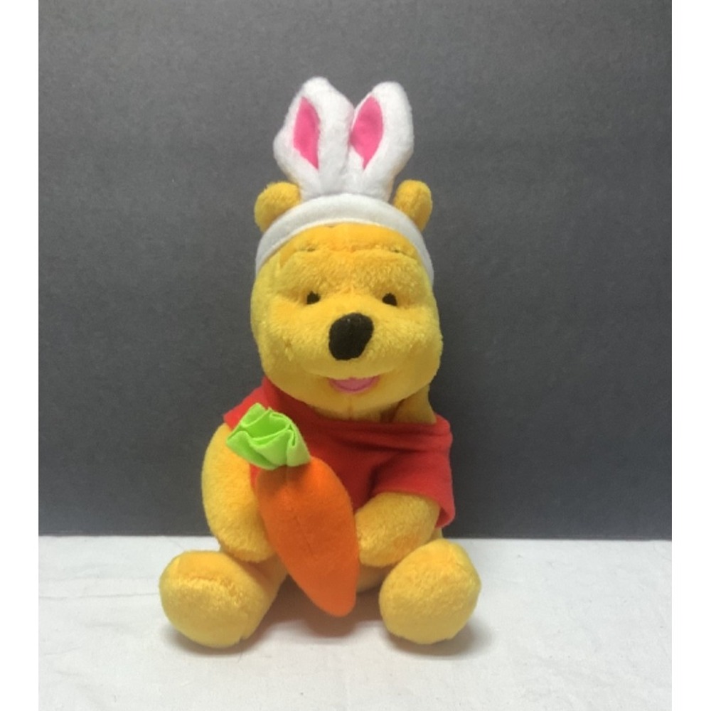 Fisher Price Springtime Pals Winnie the Pooh Easter Bunny 8" Plush 2002 Ears